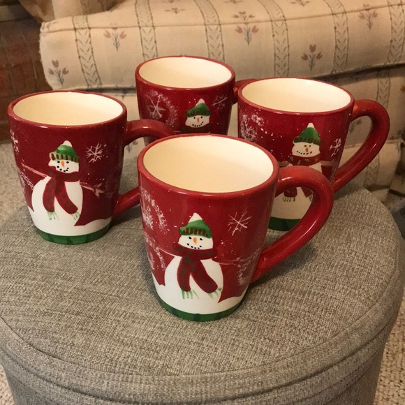 Debbie Mum Other - Debbie Mum Holiday mugs with snowmen